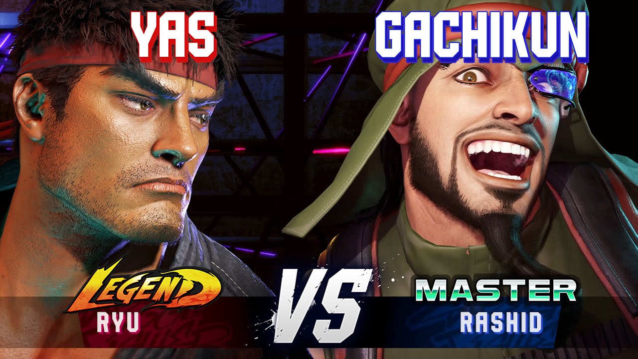 SF6 ▰ YAS (Ryu) vs GACHIKUN (Rashid) ▰ High Level Gameplay