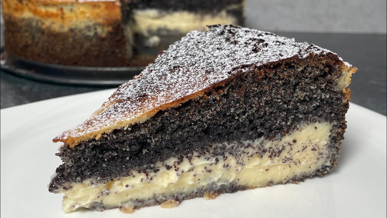 Schneller und einfacher Mohn Kuchen / weich und fluffig ♥ Mohn - Joghurt Kuchen