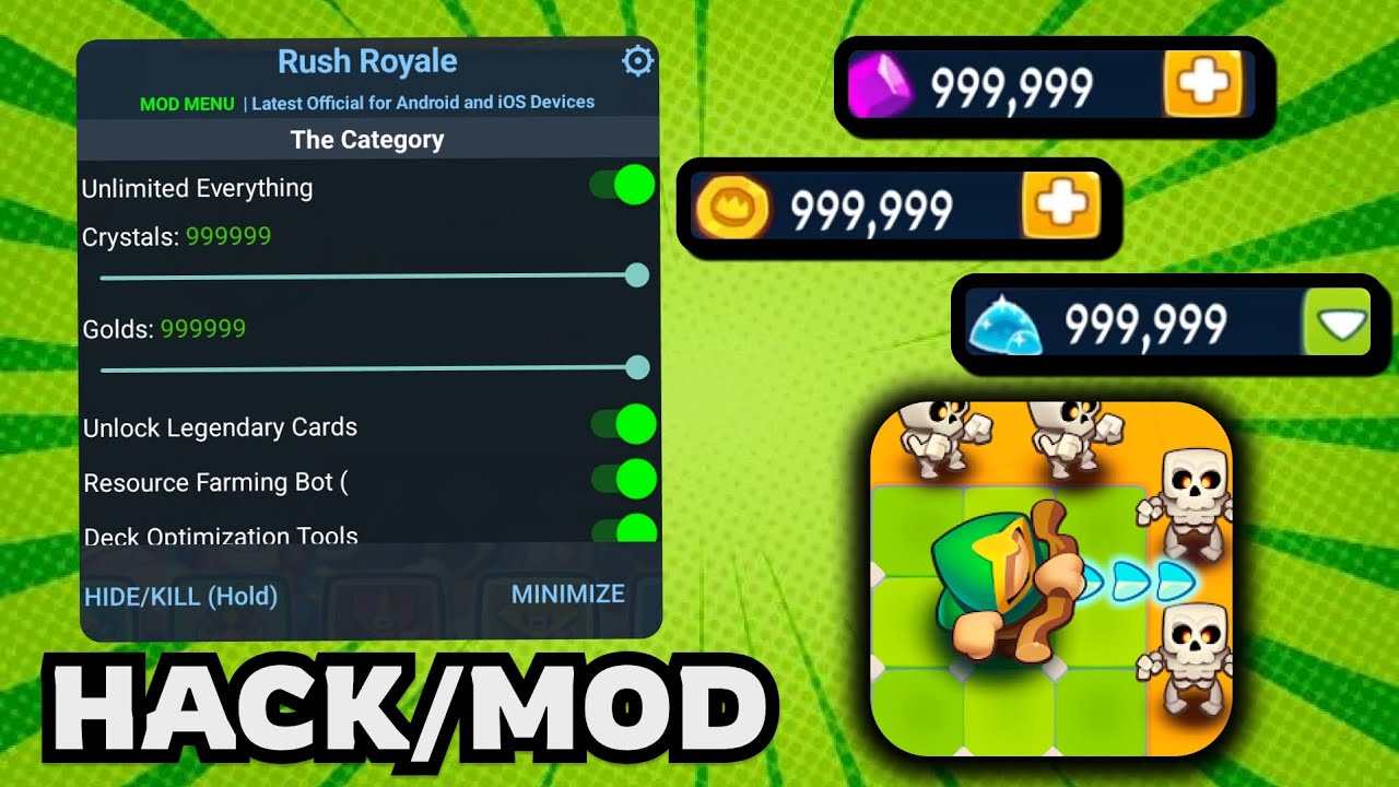 Rush Royale Hack MOD 2026 – Unlimited Crystals & Gold on iOS and Android