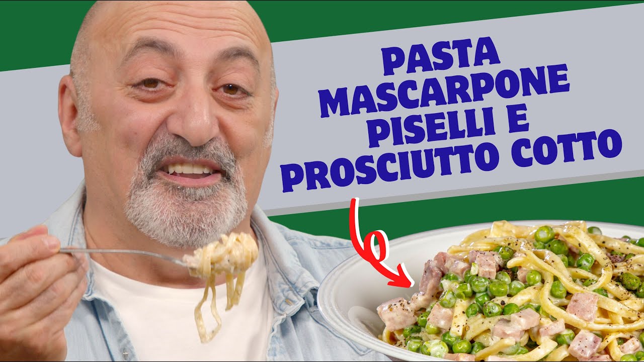 Pasta mascarpone piselli e prosciutto cotto