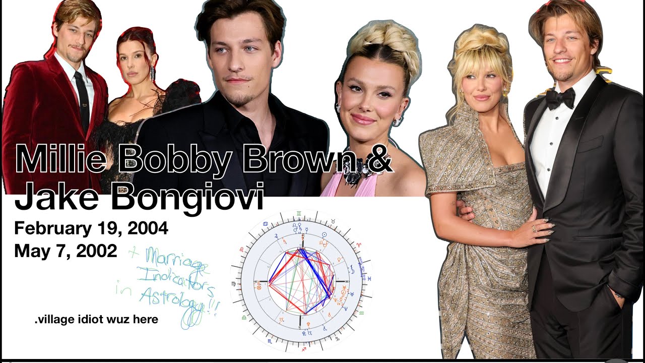 Millie Bobby Brown & Jake Bongiovi: Natal and Synastry Astrology + BONUS D9 MARRIAGE STUDY