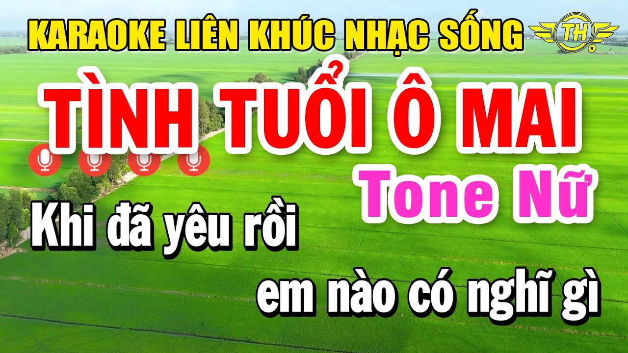 Karaoke Li&ecirc;n Kh&uacute;c Nhạc Trữ T&igrave;nh Tone Nữ | Tuyển Chọn Bolero Nhạc V&agrave;ng - T&igrave;nh Tuổi &Ocirc; Mai
