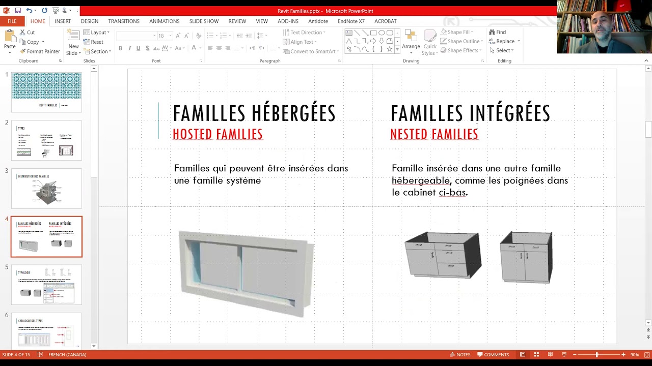 Revit . familles et paramètres