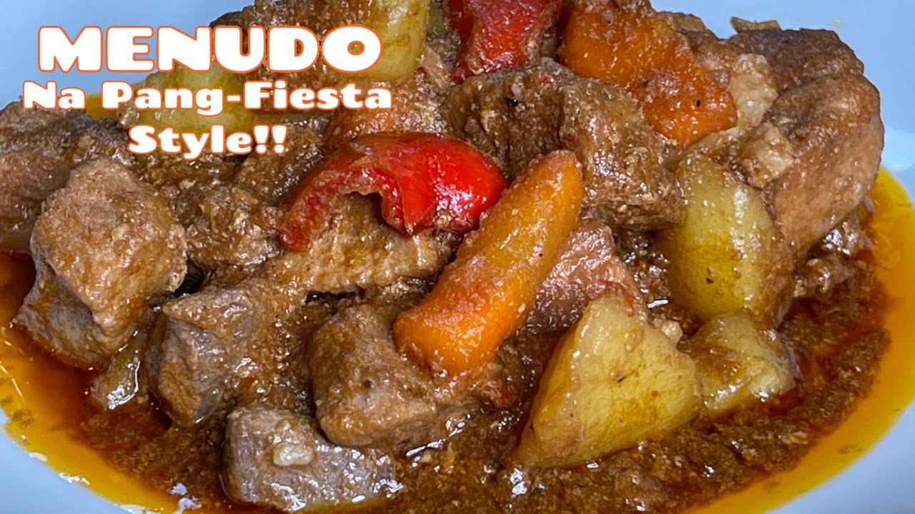 How To Cook PORK MENUDO Na Pang Fiesta Style!!