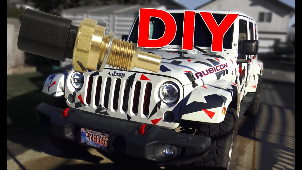 Замена датчика охлаждающей жидкости P0128 Jeep Wrangler своими руками