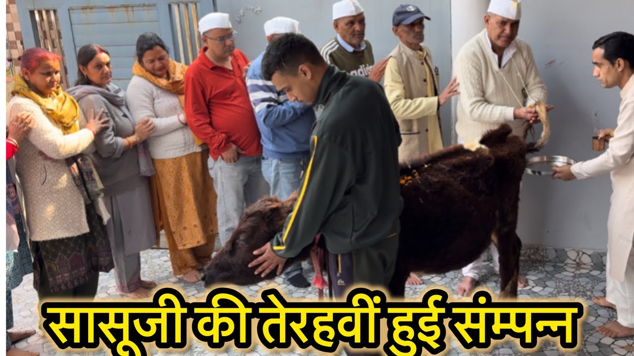 आज सासूजी की तेरहवीं हुई संपन्न 🙏पित्रों में शामिल ❤️मन हल्का @MANJU_BAMRARA_ 