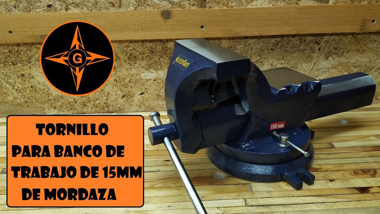 TORNILLO DE BANCO MORSA VISE O PRENSA  DE 150 MM Y 22 KG  , GINESSOT