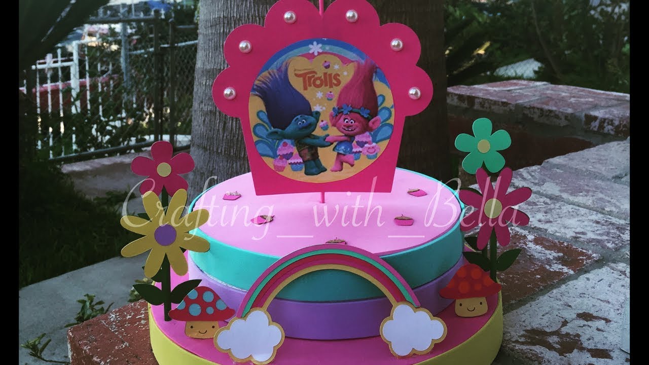 Trolls Birthday Centerpiece
