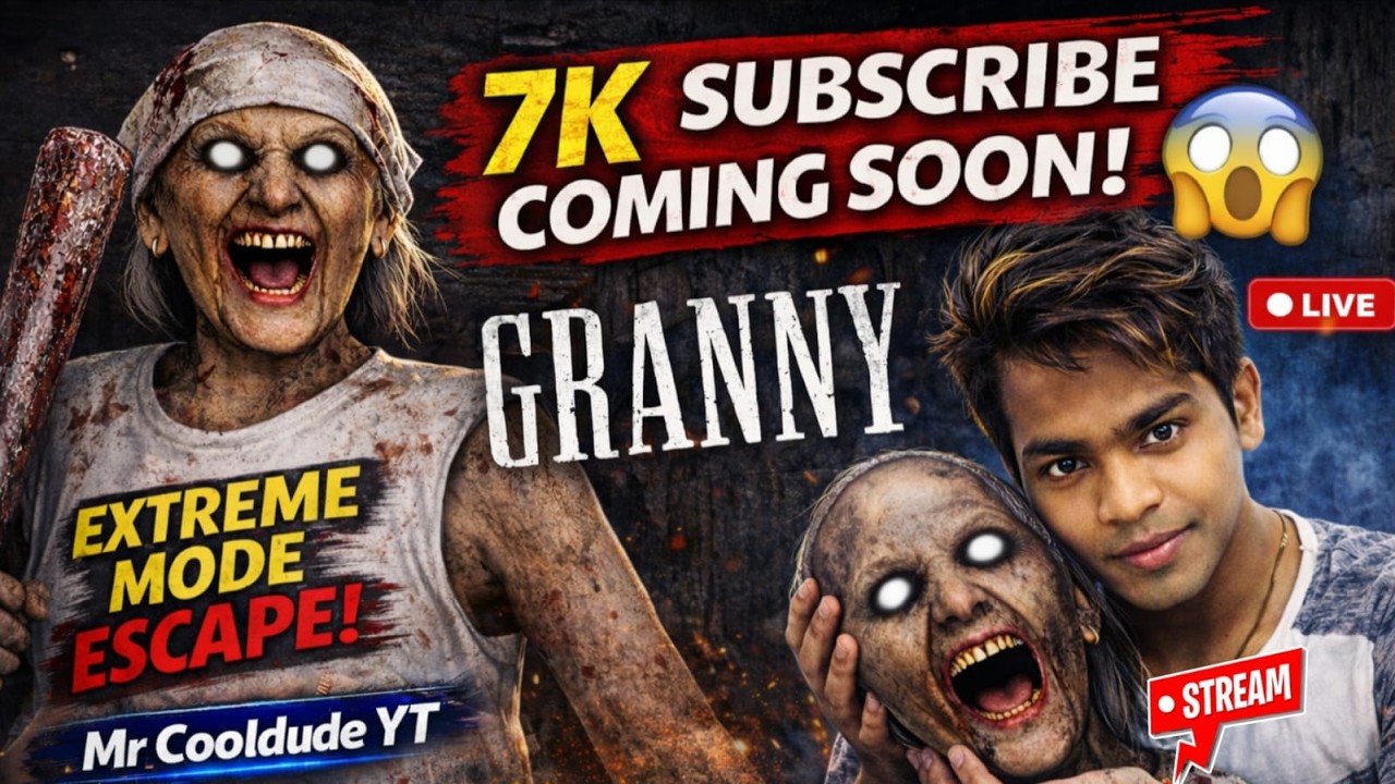 😱 GRANNY LIVE – ESCAPE THE HORROR HOUSE! | Scary Gameplay | Mr Cooldude YT