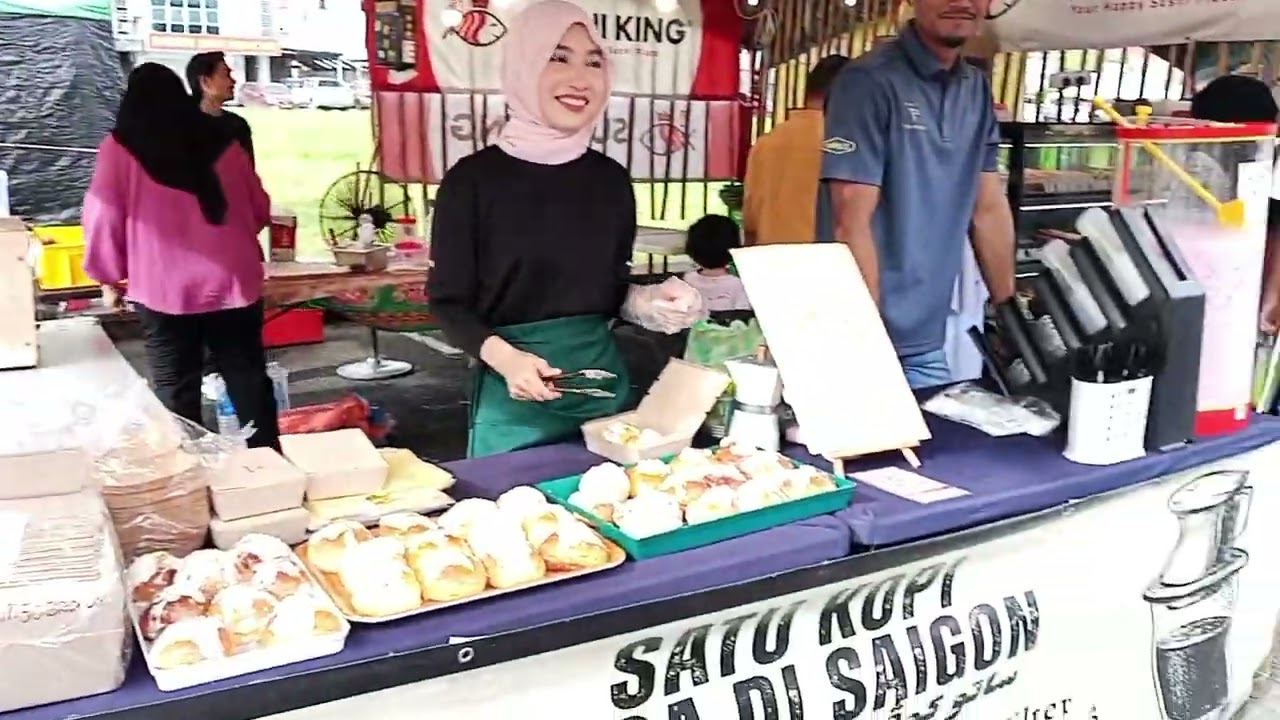 Pergi  bazaar Ramadan di permymall  Miri 