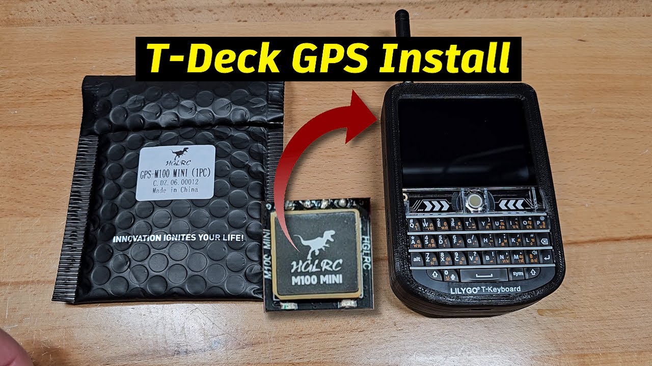 T-Deck GPS install (without removing GPS connector from the PCB).