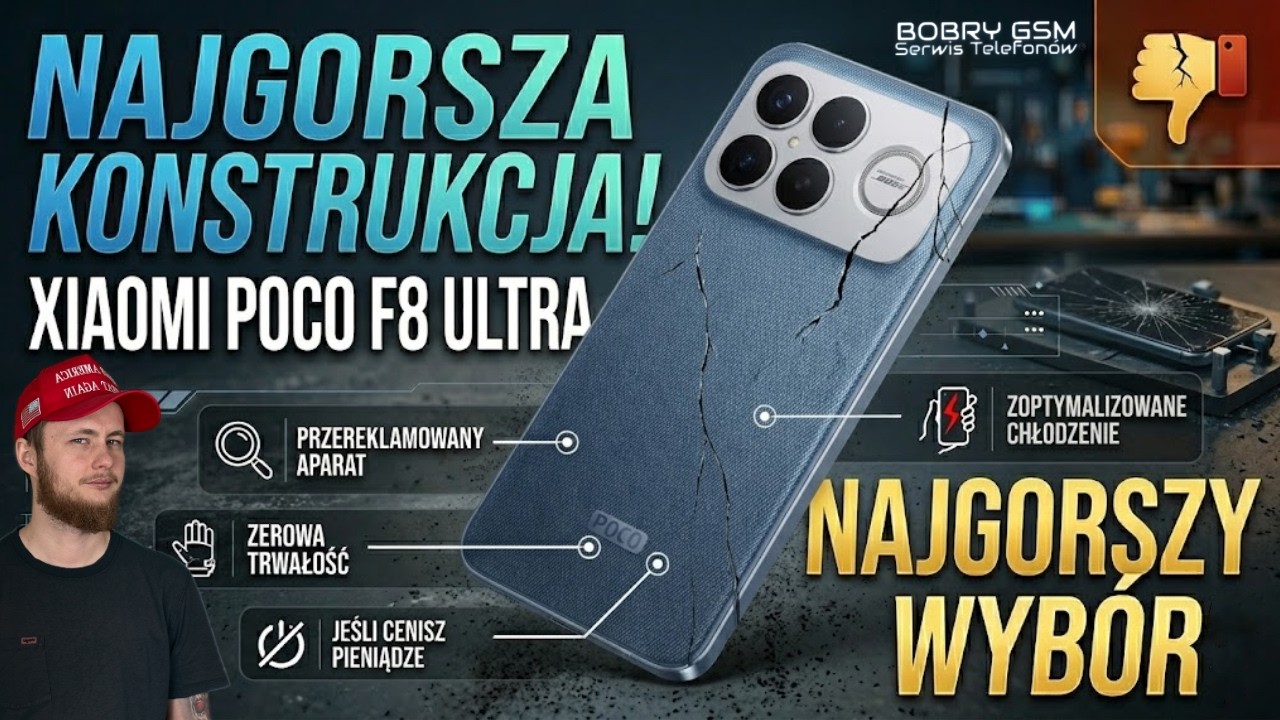Xiaomi POCO F8 Ultra &ndash; NAJGORSZA konstrukcja telefonu?! Wady i zalety