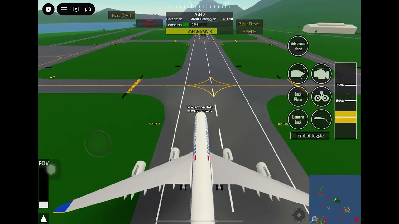My first time playing pilot training flight simulator