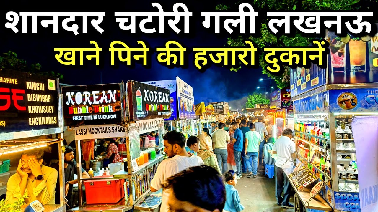 चटोरी गली लखनऊ शहर | Chatori Gali Lucknow | Indian Street Food | Gomti Nagar Lucknow | Lucknow City