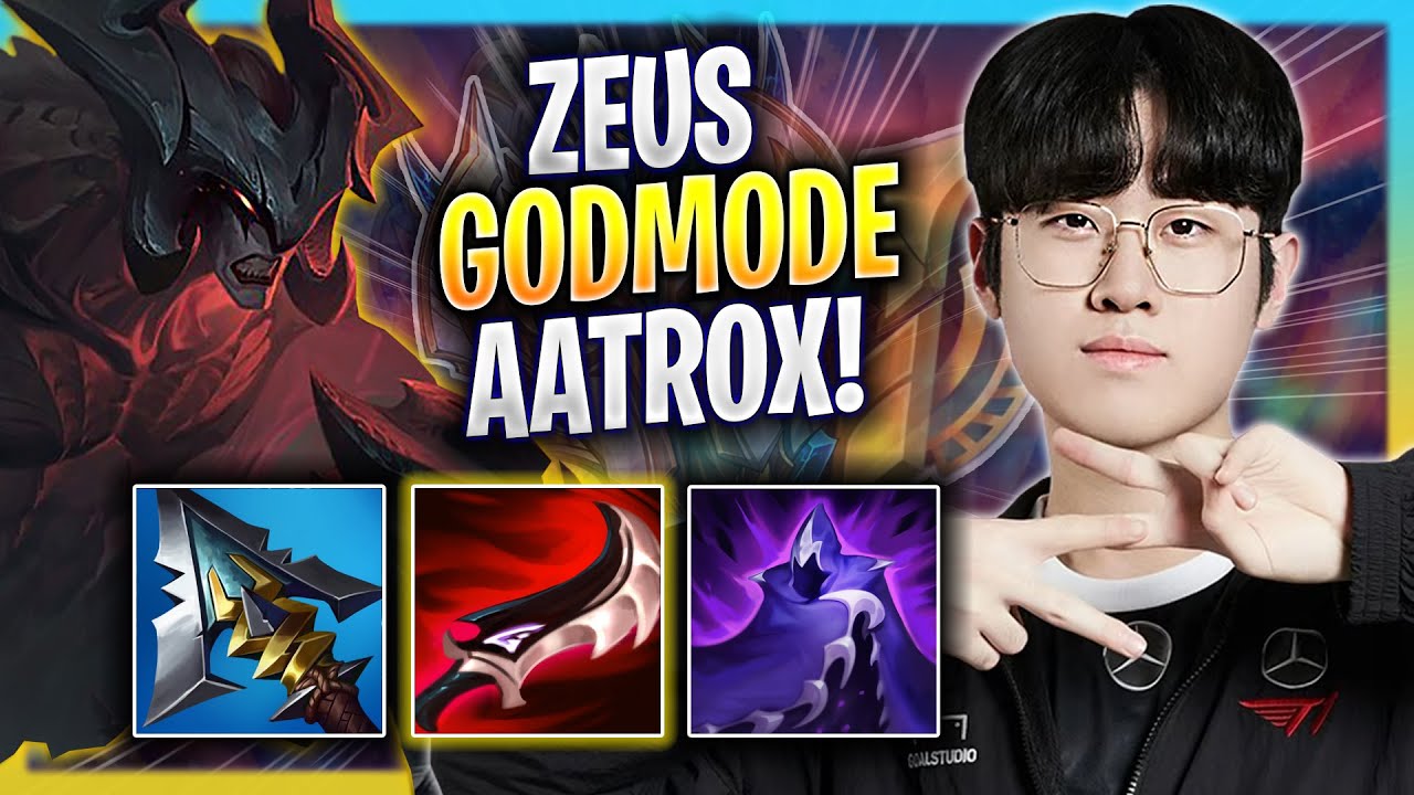 ZEUS LITERALLY GOD MODE WITH AATROX! - T1 Zeus Plays Aatrox TOP vs K'sante! | Bootcamp 2023