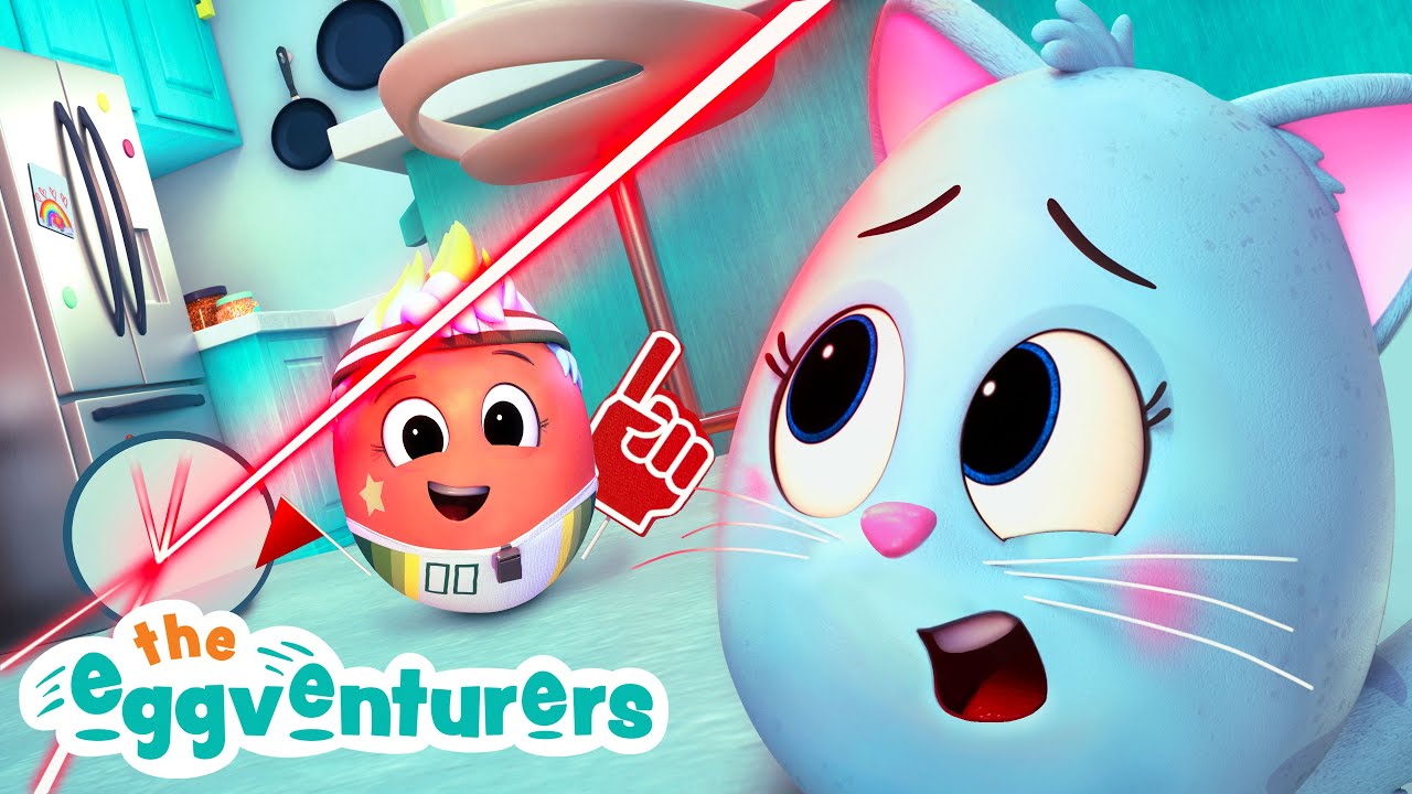 Egg Kitten🐱Watch Out for the Laser🚨| Chain Reactions Compilation - The Eggventurers by GoldieBlox