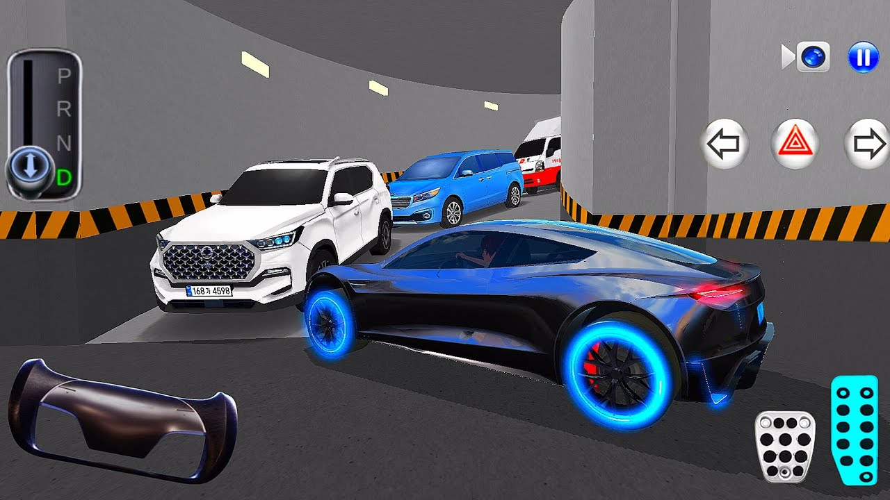 New Black Tesla EV Stuck in Parking House  - 3D Driving Class 2026 - 3D Driving Class Game