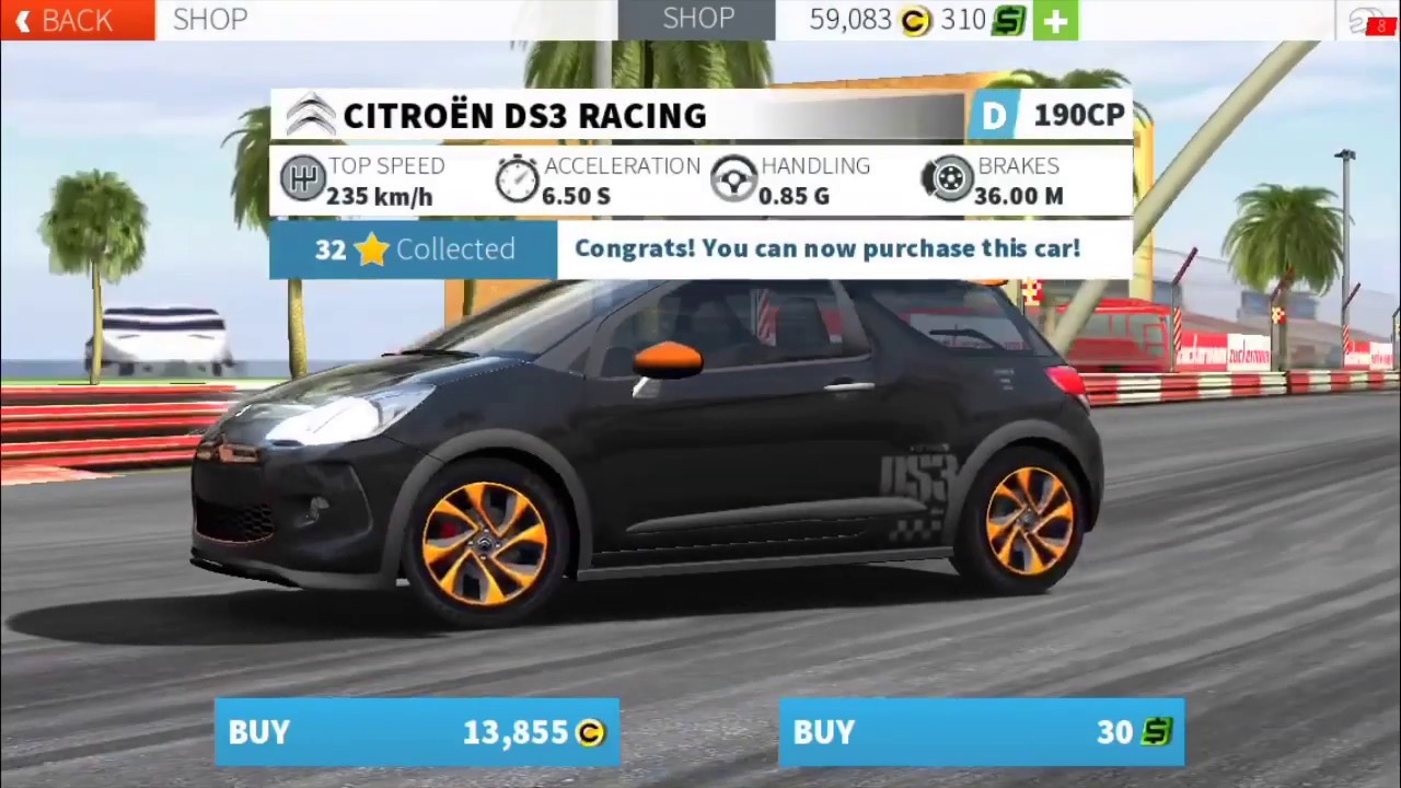 Driving CITROEN DS3 RACING :UPGRADE 1.1.1.1 190CP - GT Racing 2: Maltiplyer race - HEIMSTRECKE