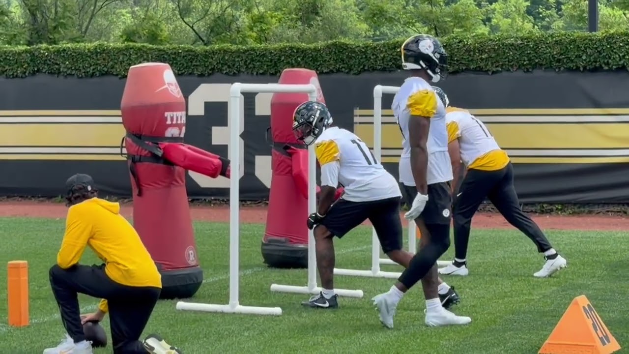 Closer Look at Rookie WR Germie Bernard | Steelers Sights & Sounds