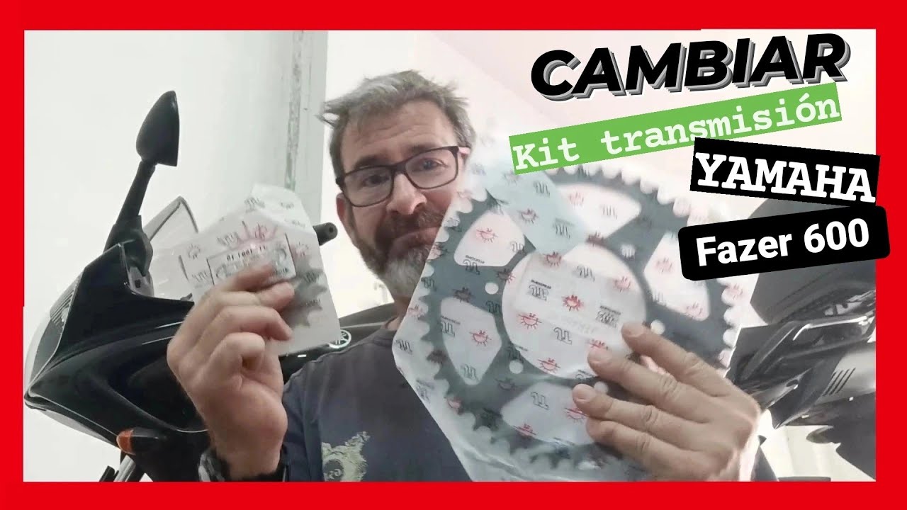 Cambio del kit de transmisi&oacute;n o kit de arrastre Yamaha Fazer 600 y alineaci&oacute;n con l&aacute;ser.