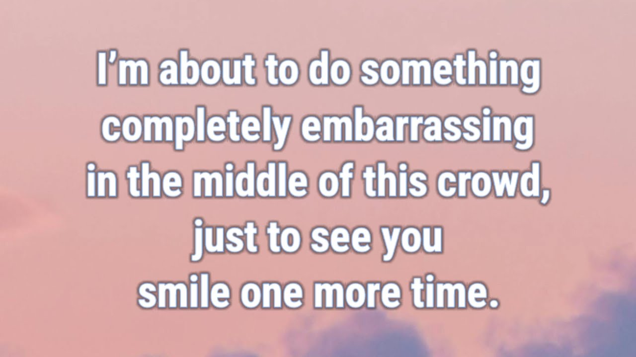 📜 I’m about to do something completely embarrassing in the middle of this crowd...