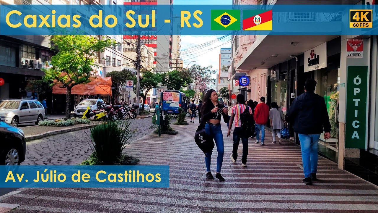 Caxias do Sul - RS | Av. Júlio de Castilhos | Agosto 2023 | 4K