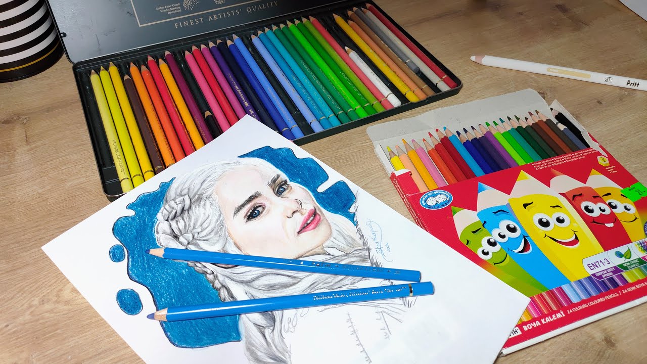 Ucuz Boya kalemi ile portre &ccedil;izmek zor mu ? Ka&ccedil; kalem gerekli?