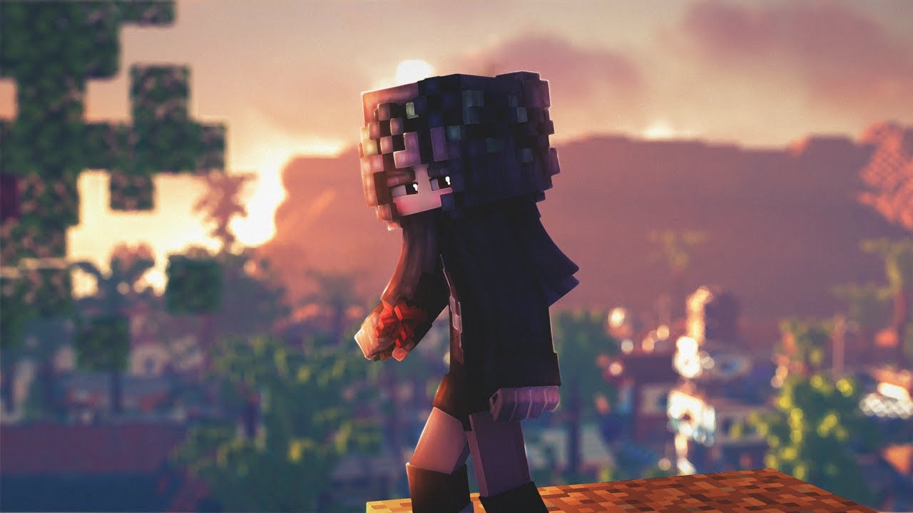 Wallpaper for @SweetSahra || Minecraft Designs Speedart #26