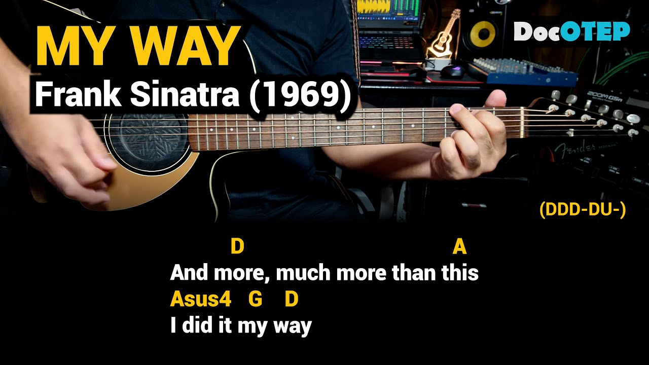 My Way - Frank Sinatra (1969) - Easy Guitar Chords Tutorial with Lyrics