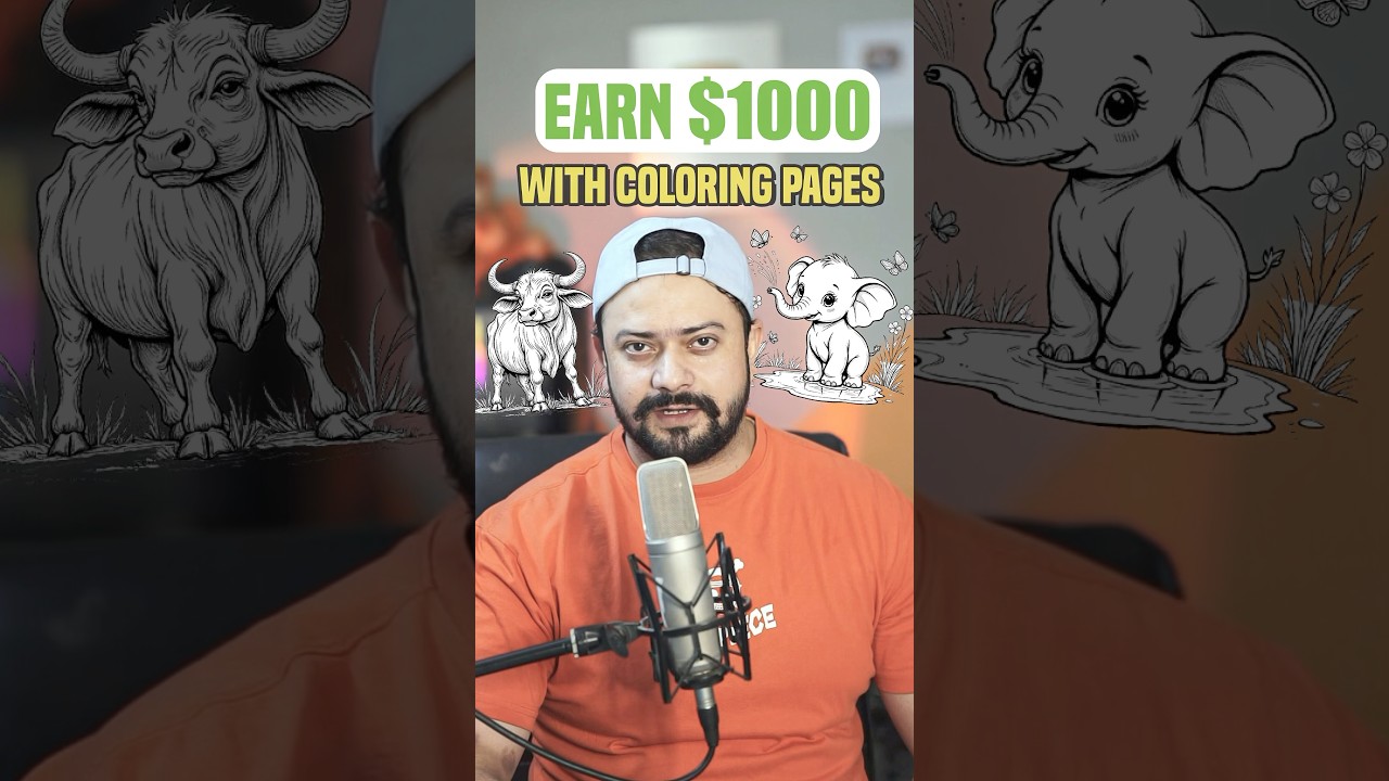 Make Over $1000 A Month With Kids Coloring Pages #makemoneyonline #moneycreation