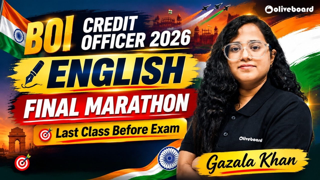 BOI Credit Officer English Final Marathon 2026 | Revision + Expected Questions | Oliveboard