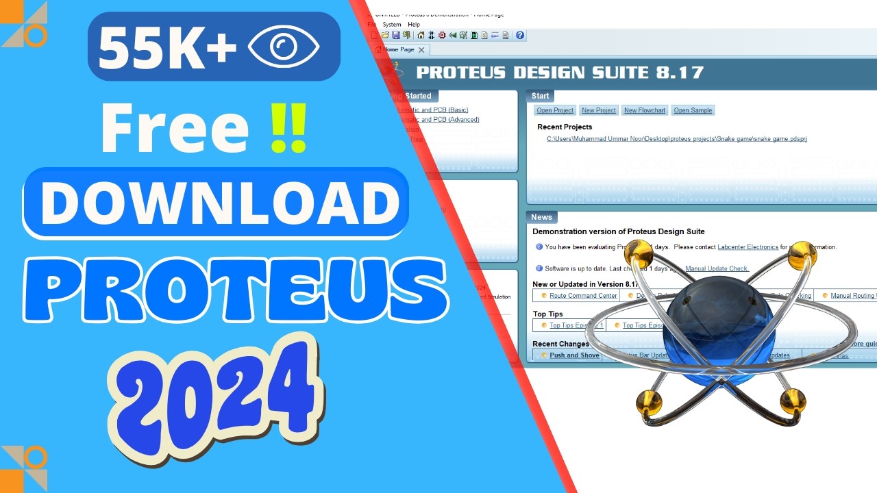 Как загрузить и установить пробную версию Proteus Software 2024 | Краткое и простое руководство