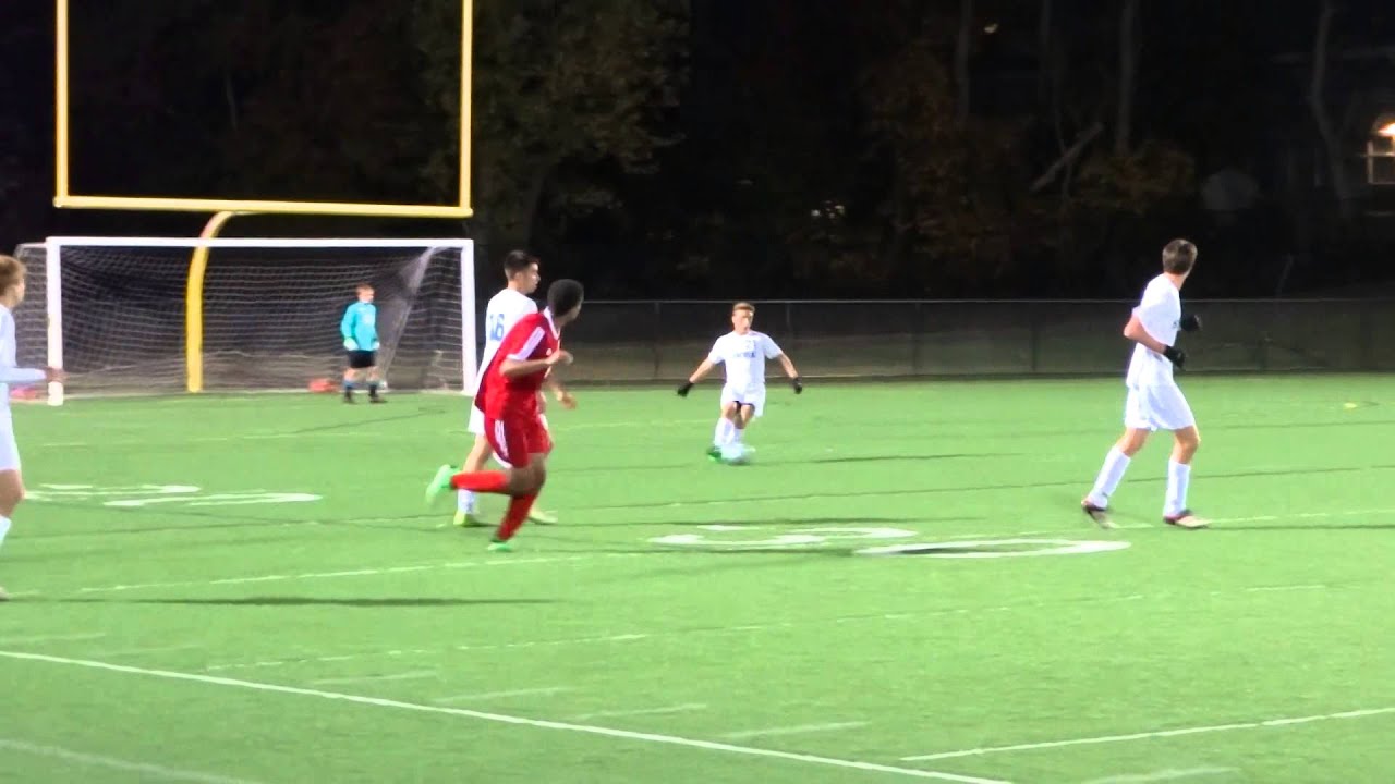 Yianni Kavarakas saves a shot by Brett Norman