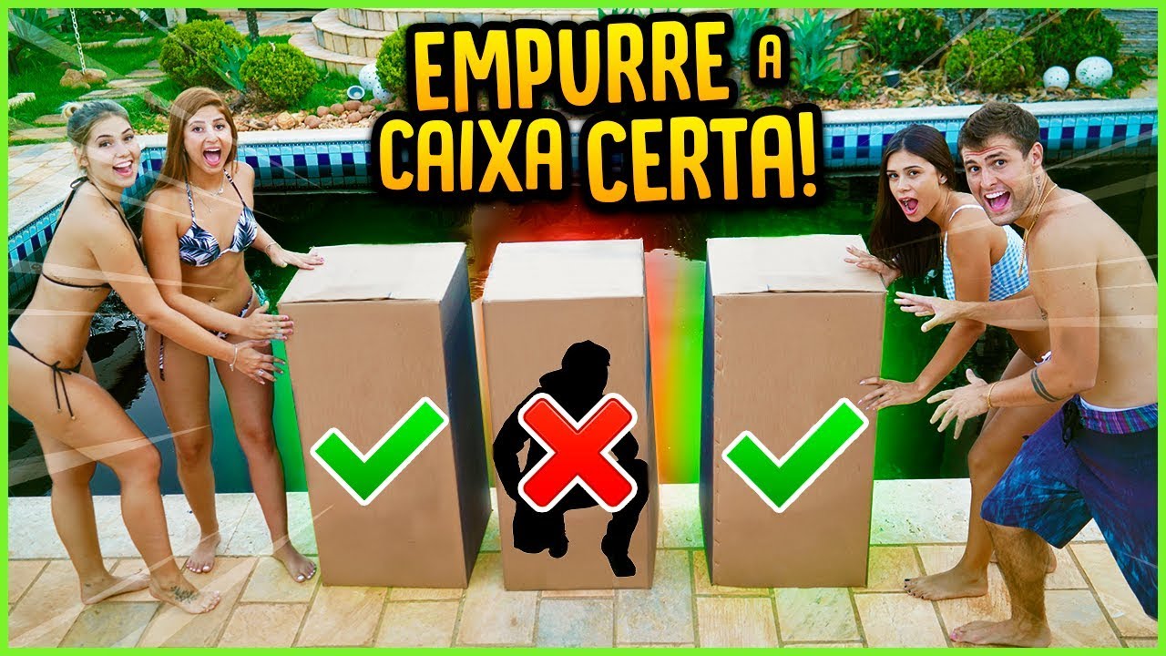 NÃO EMPURRE A CAIXA ERRADA NA PISCINA COM CORANTE!! [ REZENDE EVIL ]