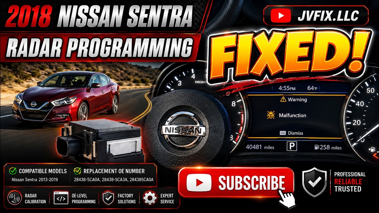 Процесс программирования переднего радара Nissan Sentra 2018 года дилер вам никогда не покажет!