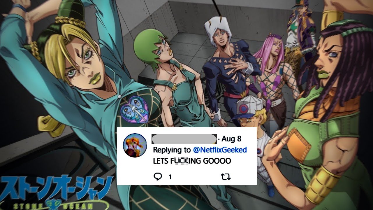 Twitter's Reaction to the Stone Ocean Anime Trailer