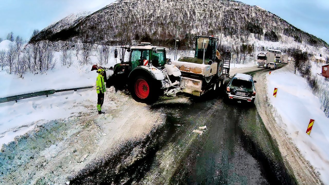 Зимняя атмосфера работы водителем в Норвегии!