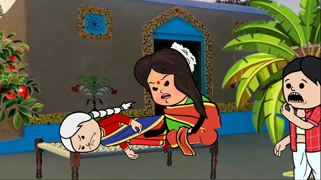 नन्दियां फिर लगाईस झगरा फूल अवधी कॉमेडी  funny cartoon Divya RBL Kavya Cartoon Meena devi