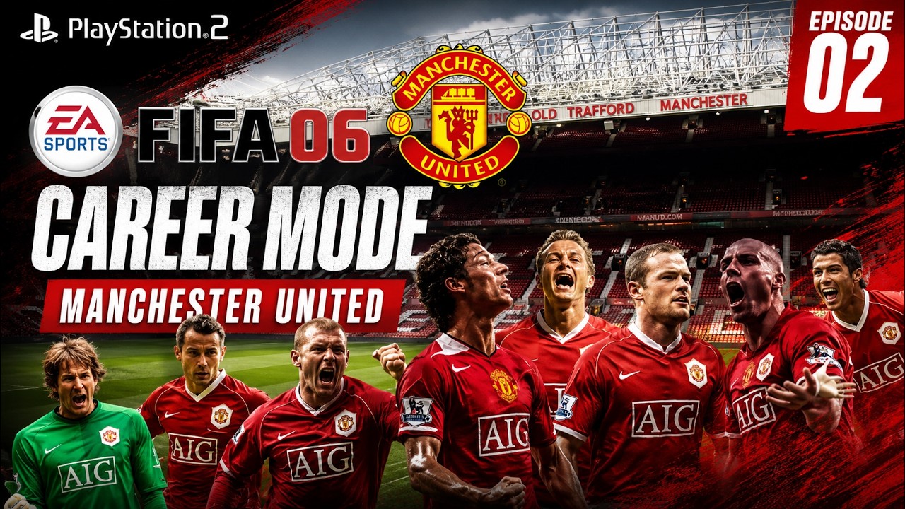 FIFA 2006 Career Mode Manchester United EP:2 (PS2)