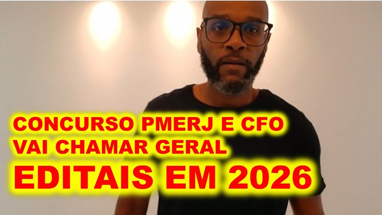 Concurso PMERJ 2026 Soldado e CFO VAI CHAMAR GERAL : comandante-geral prevê novos editais !