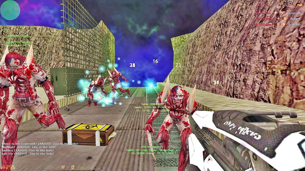 Counter-Strike: Zombie Escape Mod - ze_HS_Train_Escape_v4_fix | Hentai Squad