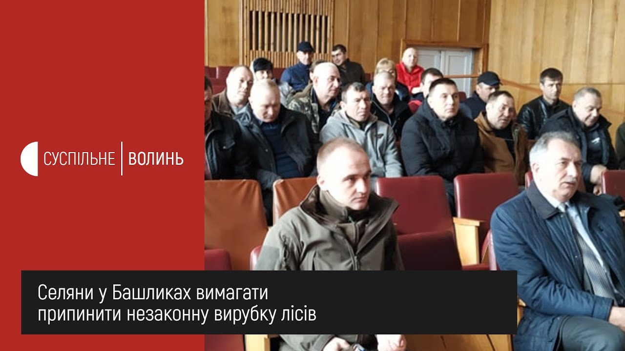 У волинському селі Башлики збори селян проти вирубки лісів