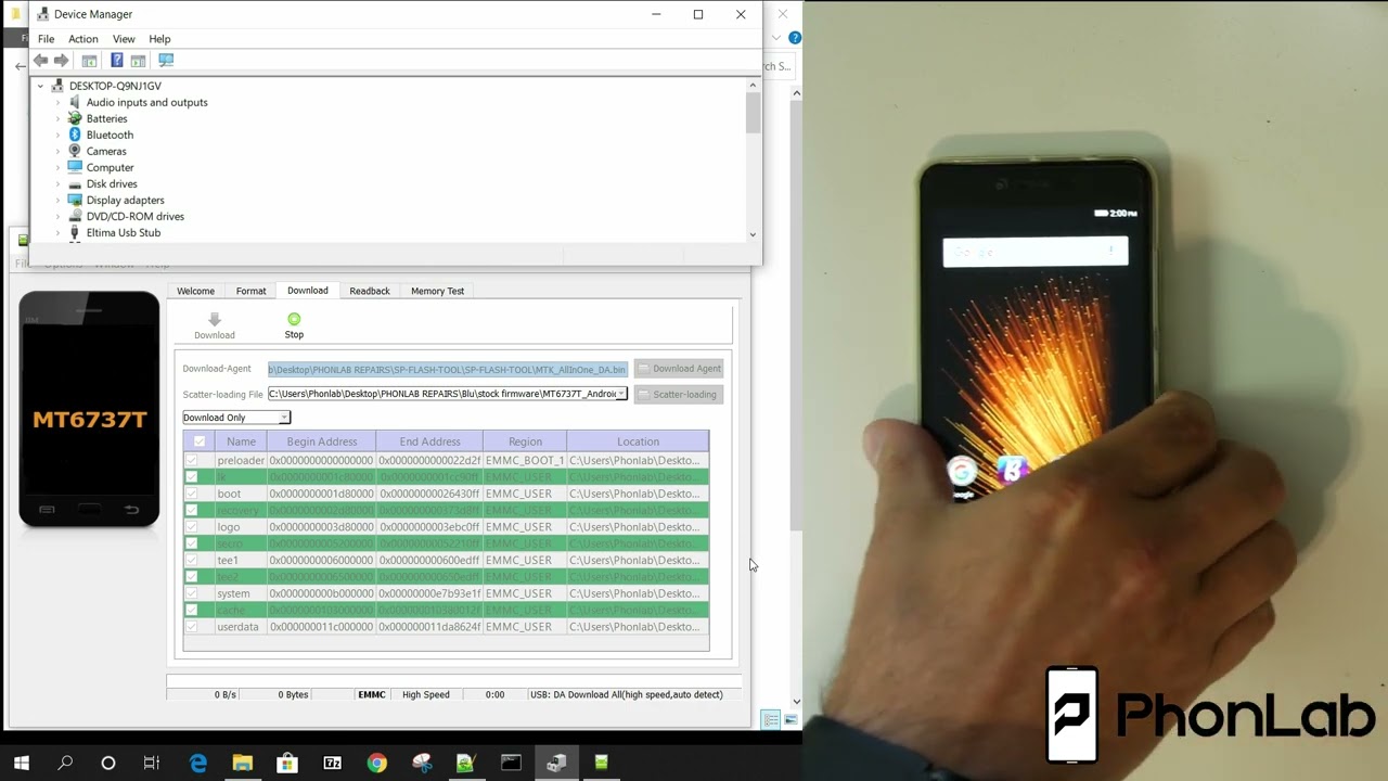 Flashing BLU phones with SP Flash Tool