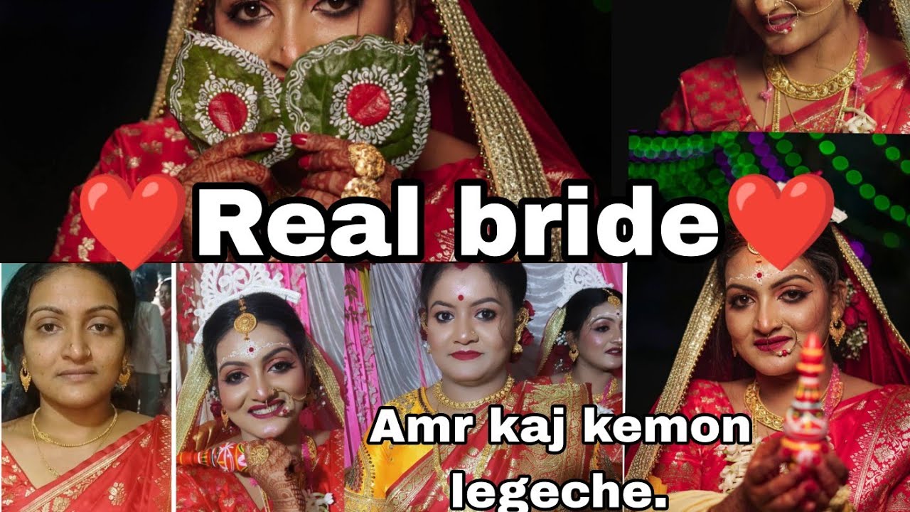 Real bride, আমার কাজ তোমাদের কেমন লাগছে, নিজেদের special dine amke booking korete paro 2026❤️✨