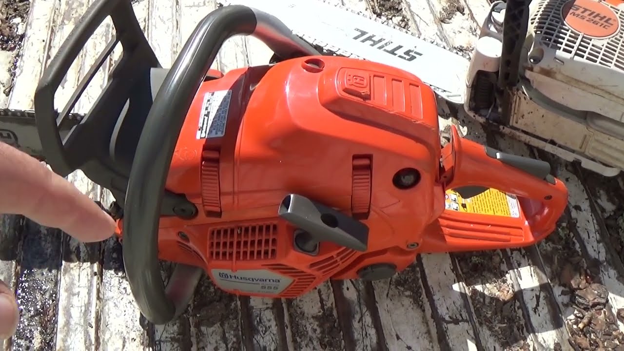 Husqvarna 555 chainsaw an overview then some run time at the logging site