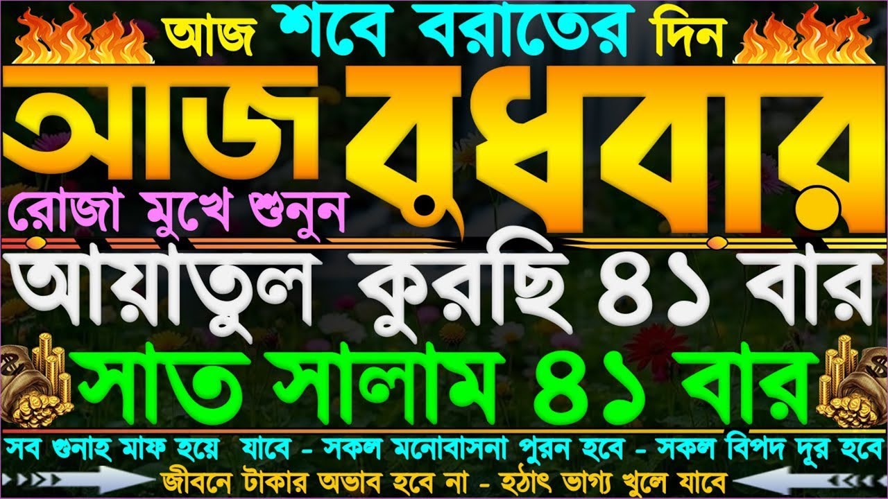আজ শবে বরাত” ভাগ্য পরিবর্তন হবে” ফেরেস্তা এসে সাহায্য করবে” সব গুনাহ মাফ হবে” সকল মনোবাসনা পুরন হবে”