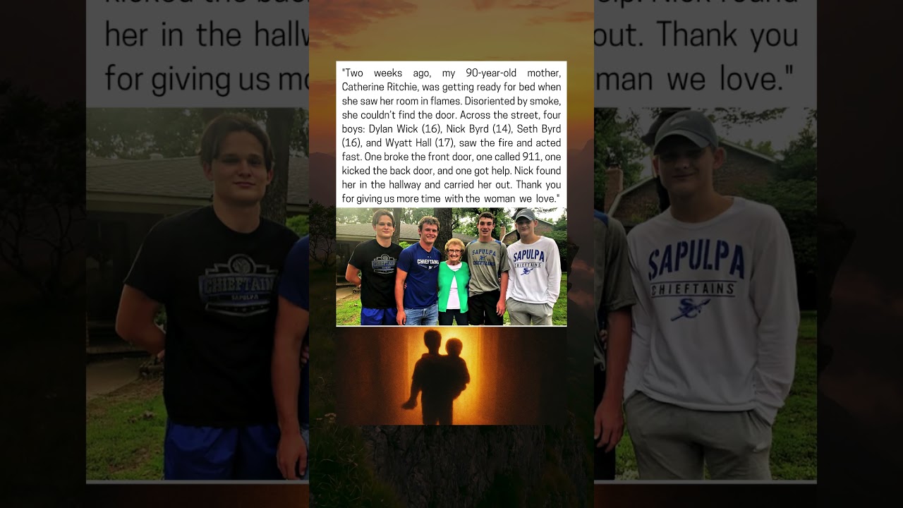 Teen Heroes Save 90-Year-Old Woman from House Fire