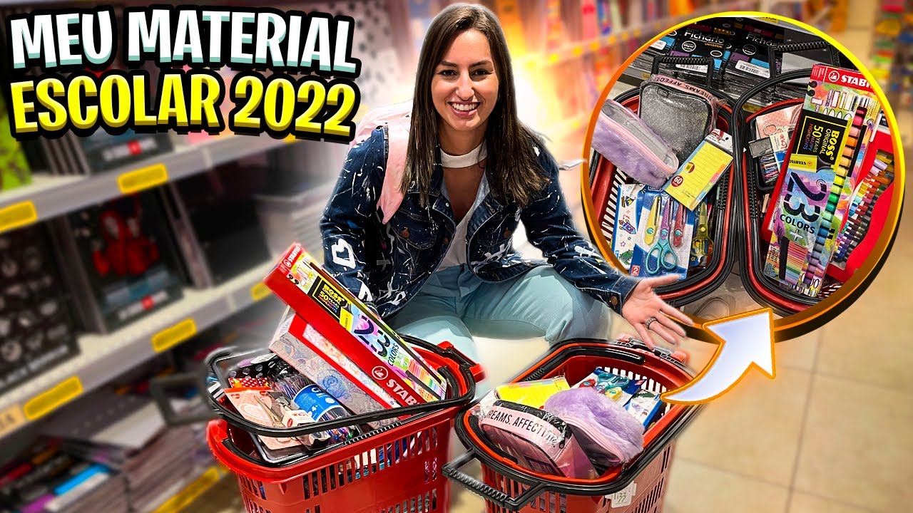 GASTEI R$6 MIL NO MEU MATERIAL ESCOLAR DE 2022 | PAPELARIA ART PEL