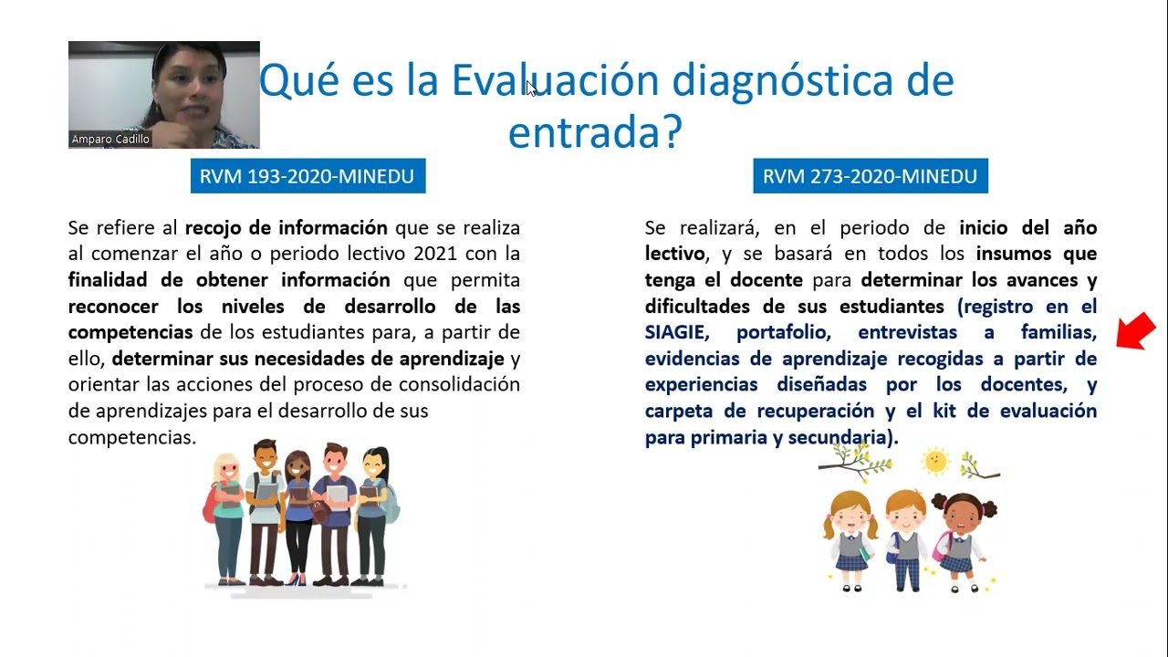 EVALUACION DIAGNOSTICA RM 587 MINEDU