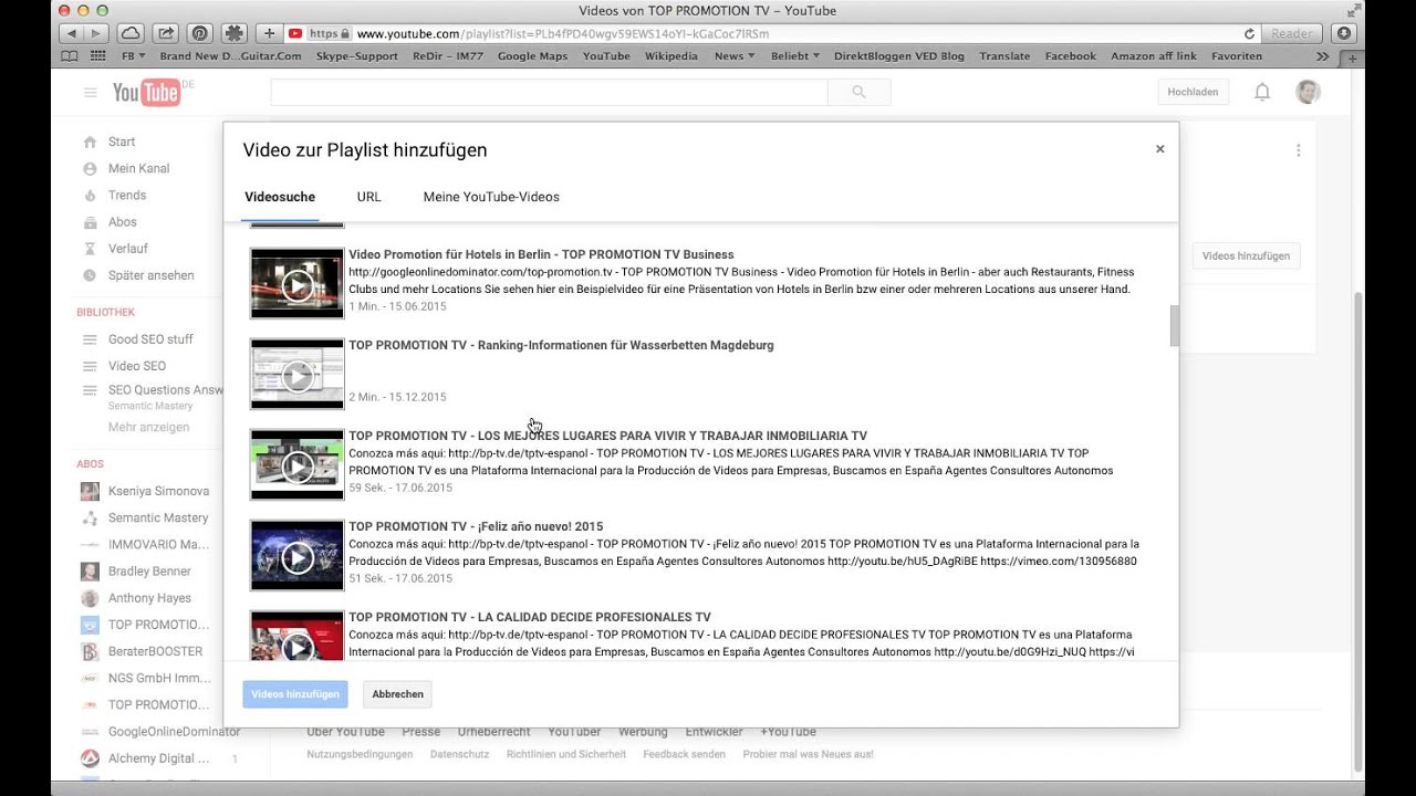 Tutorial - Youtube SEO - Anlegen einer Playlist in 2 Varianten
